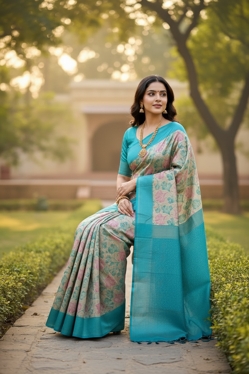 Elegant Soft Silk Saree with Designer Pallu